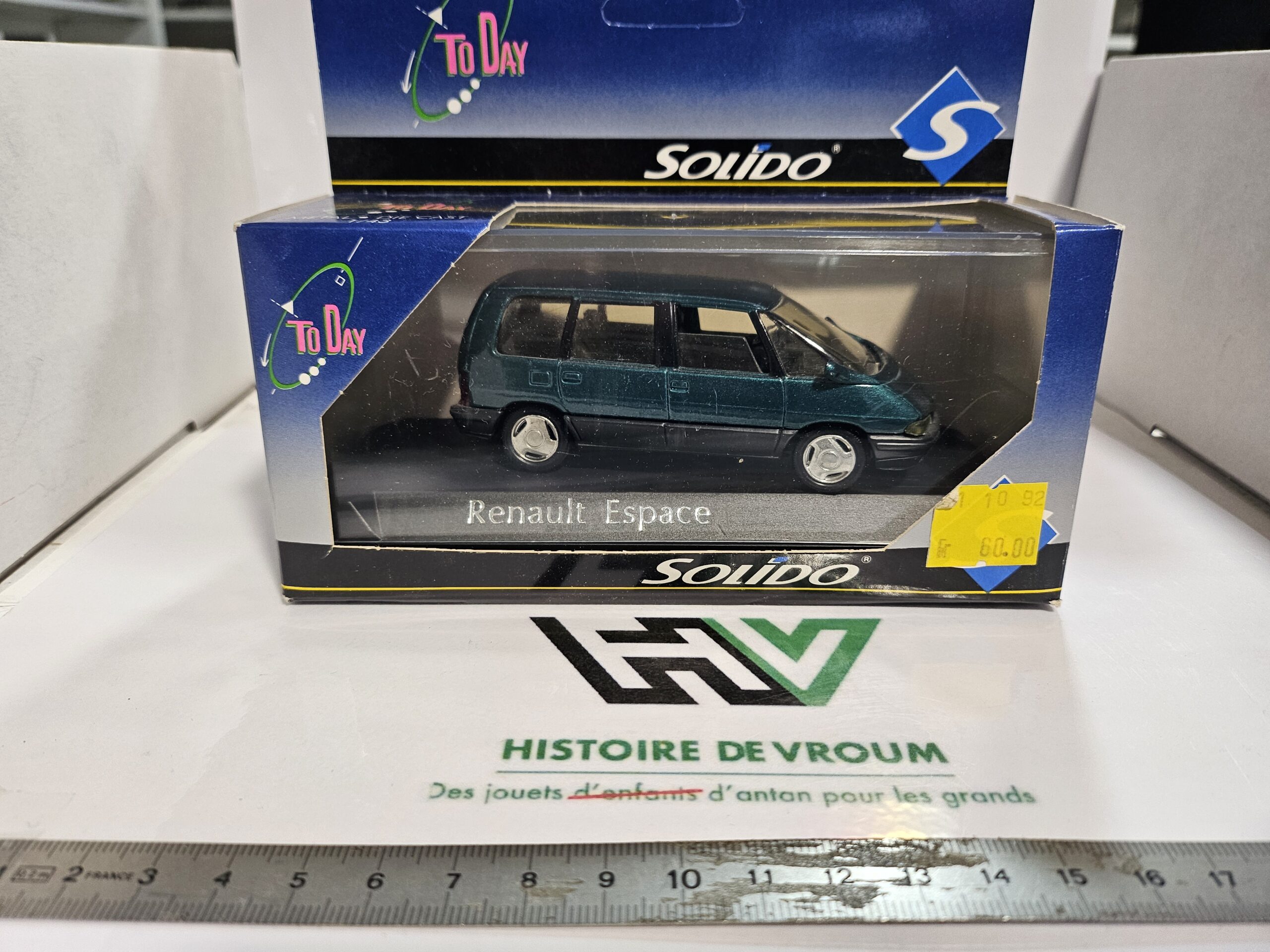Miniature Solido 1/43 - Renault Espace II Vert Métallisé (Gamme Today) en boîte 1/43