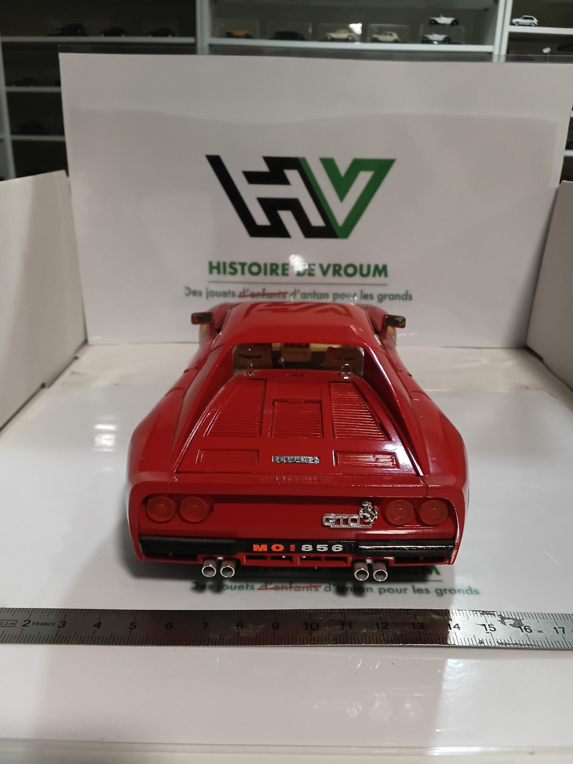 Miniature Ferrari 288 GTO 1/18 Rouge (Rosso Corsa) – Vendue seule ou avec Boîte Vitrine – Image 5
