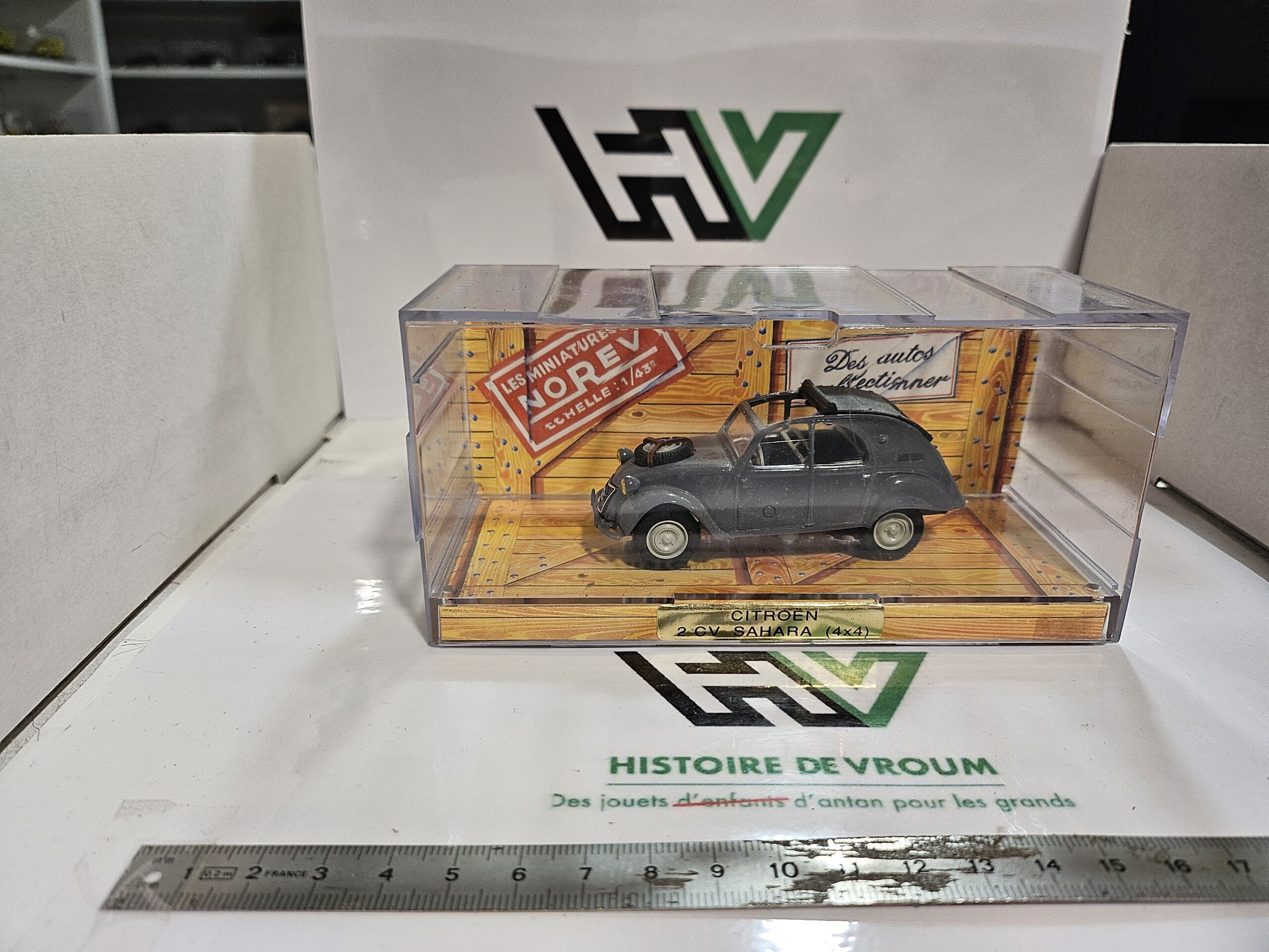 Miniature Citroën 2CV Sahara (4x4) 1961 - Norev 1/43 - Boîte d'origine