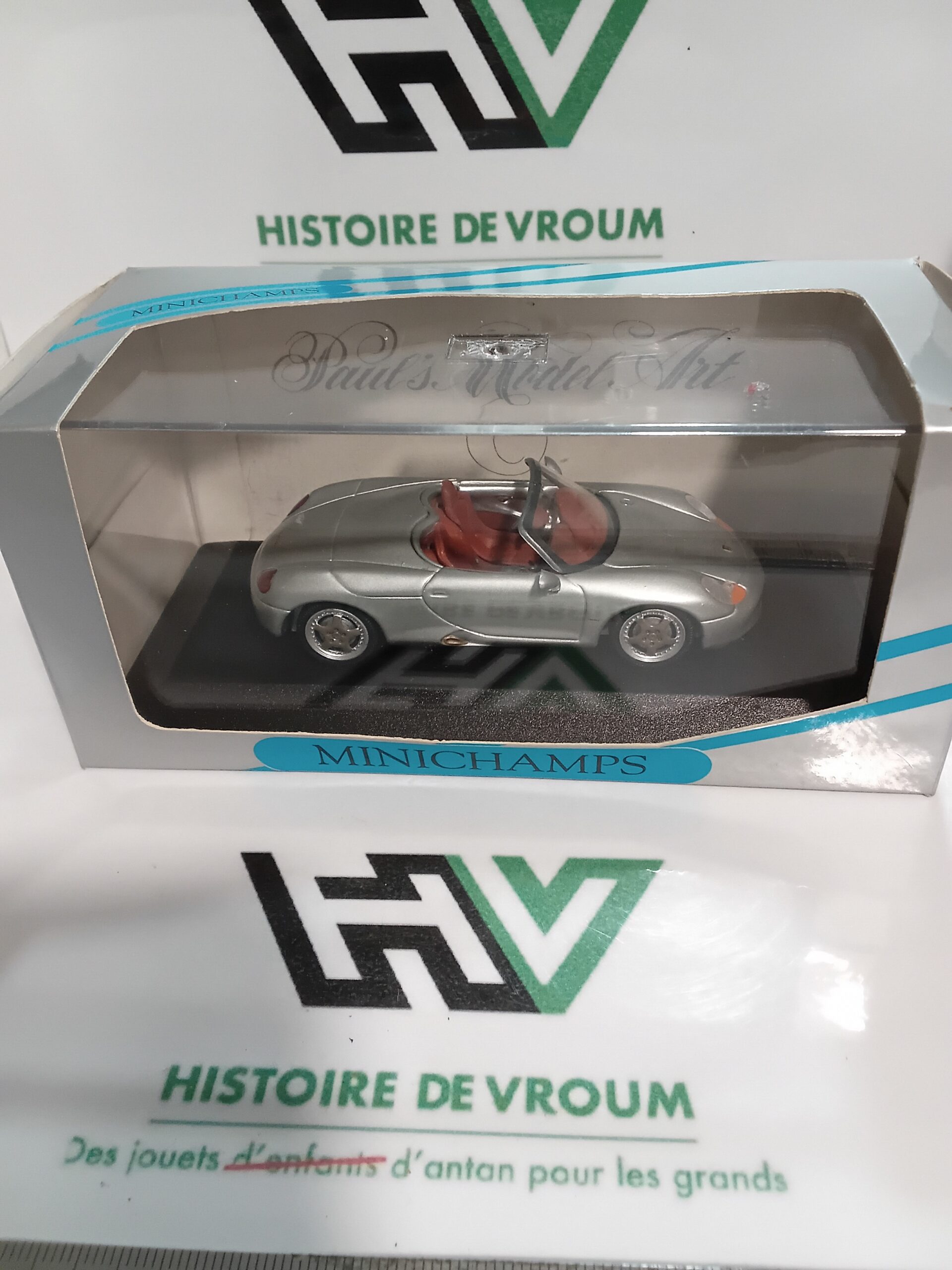Porsche Boxster Concept Gris - Minichamps 1/43 (Complet)