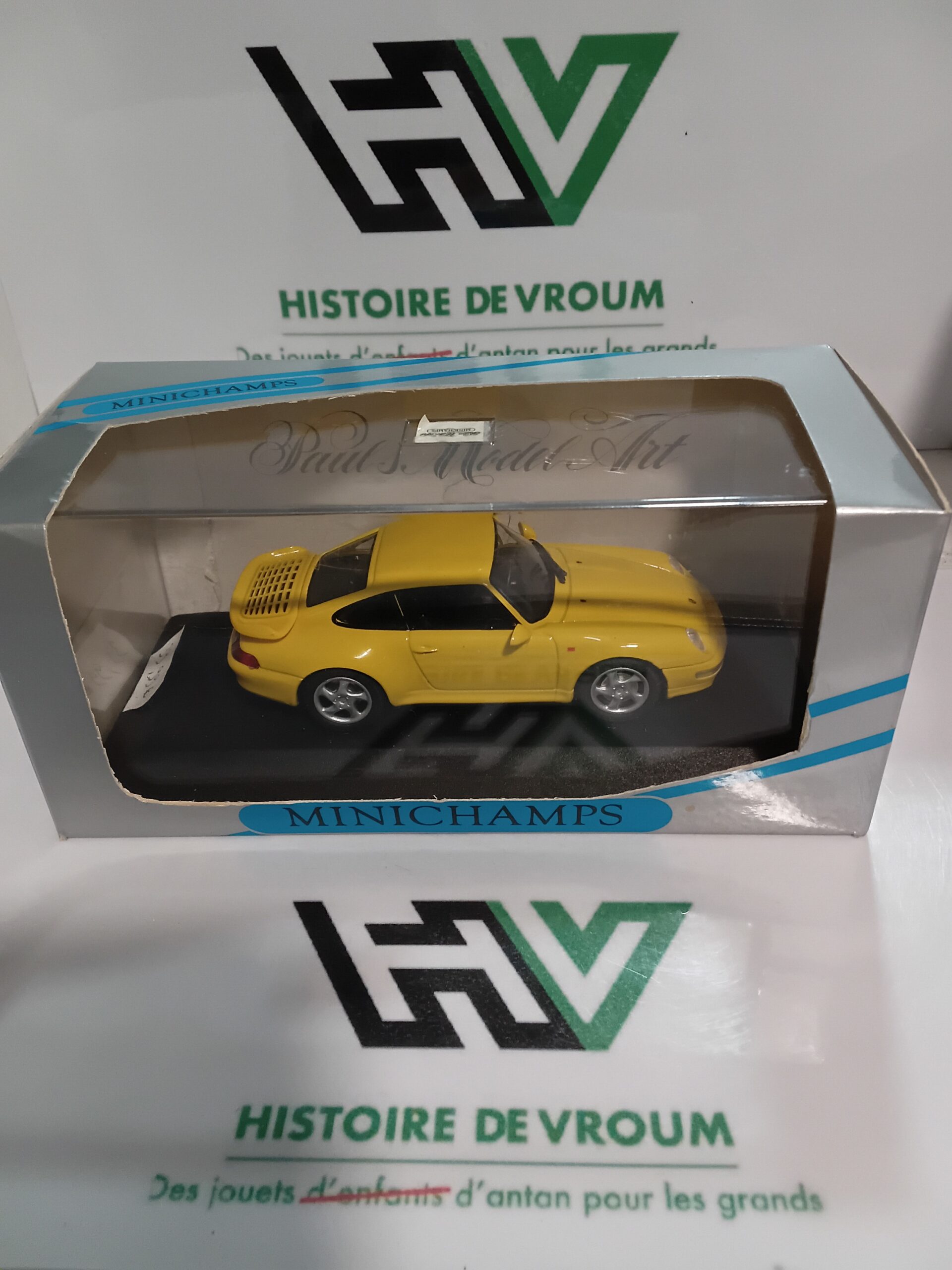 Porsche 911 (993) Turbo 1995 Jaune - Minichamps 1/43