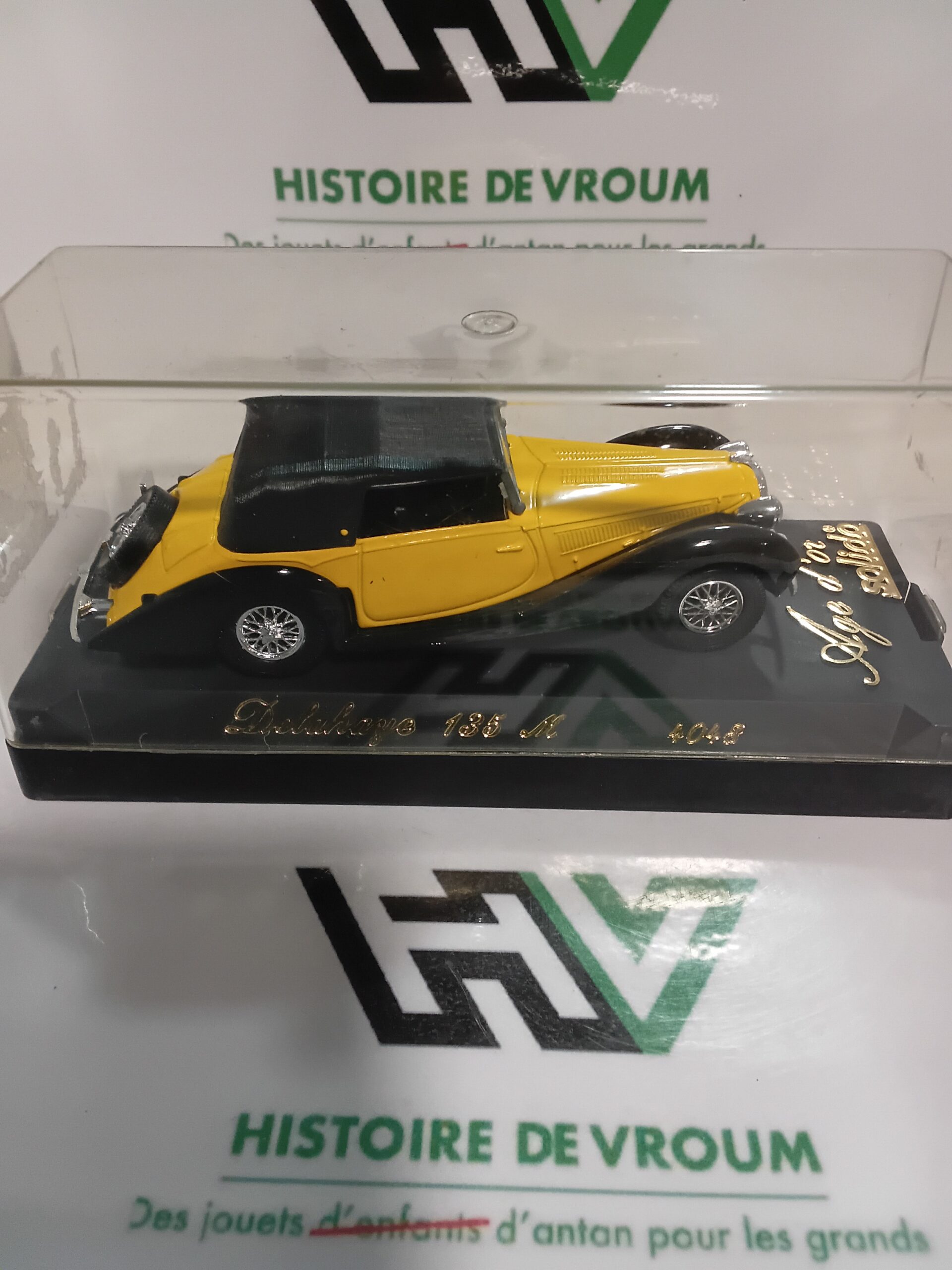 Delahaye 135M Jaune et Noire - Solido "Âge d’Or" (Réf. 4048) 1/43