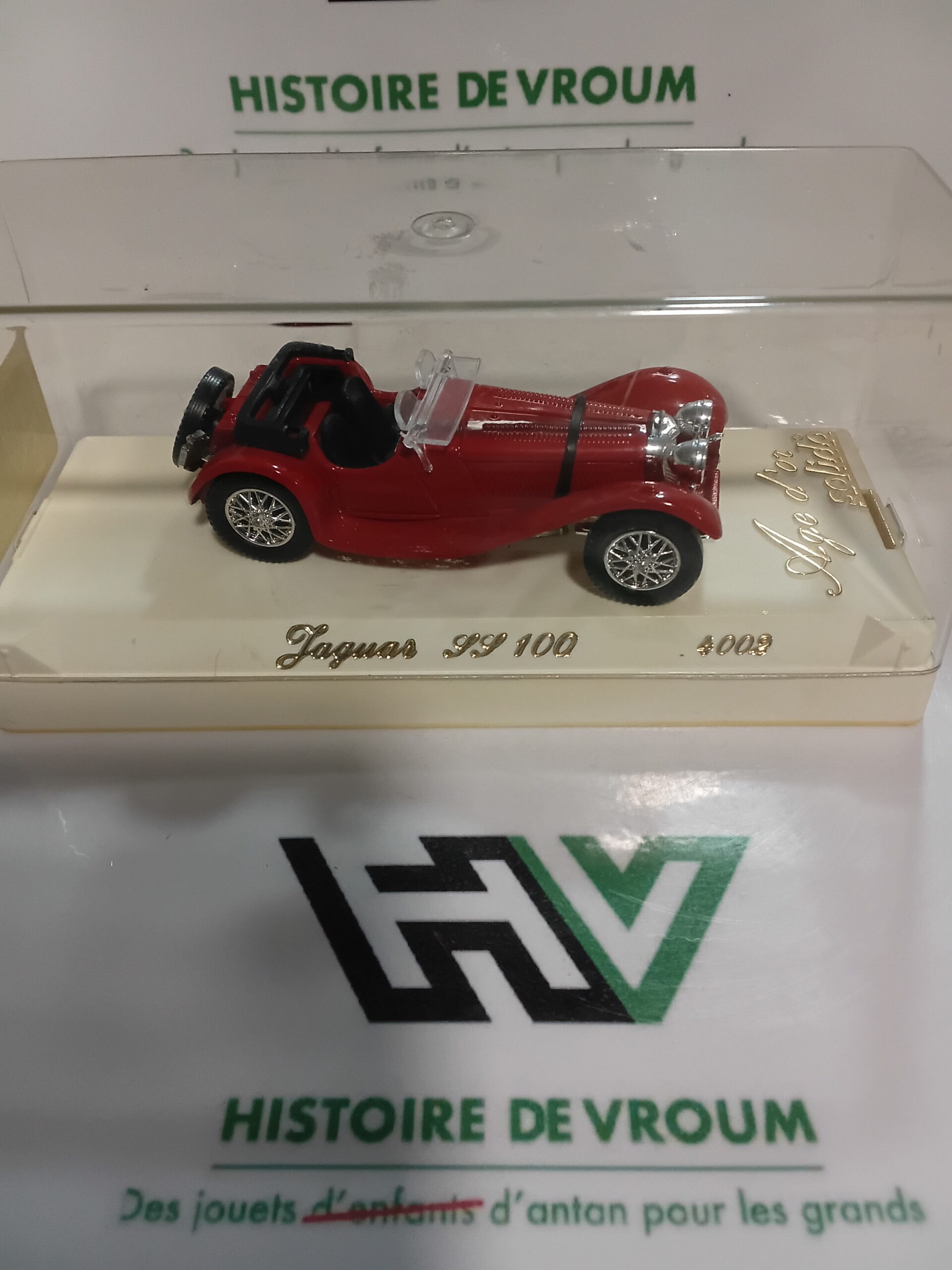 Jaguar SS 100 (1938) Rouge - Solido "Âge d’Or" (Réf. 4002) 1/43