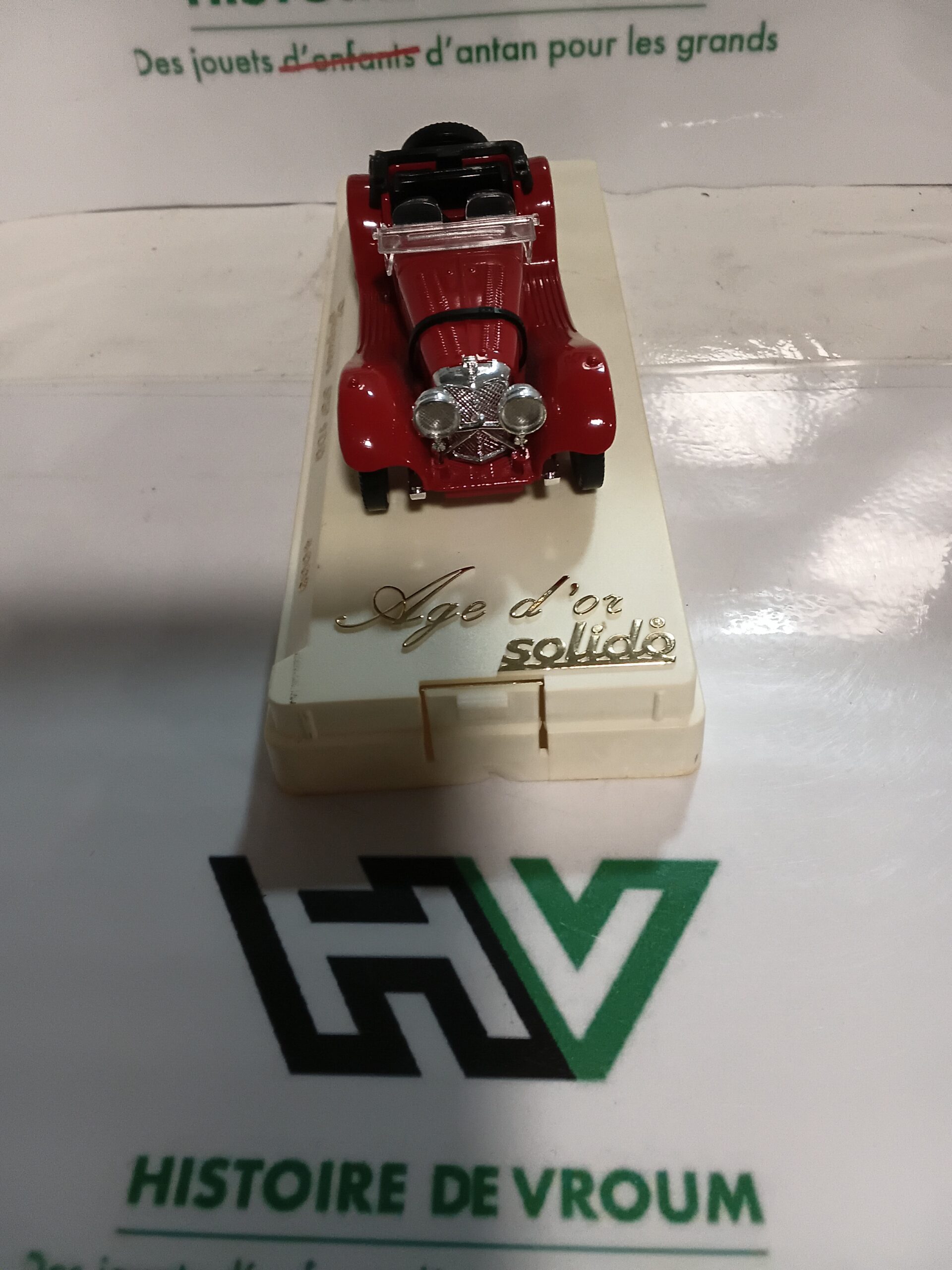 Jaguar SS 100 (1938) Rouge - Solido "Âge d’Or" (Réf. 4002) 1/43 – Image 2