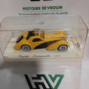Bugatti Découvrable Jaune et Noire - Solido "Âge d’Or" (Réf. 4109) 1/43