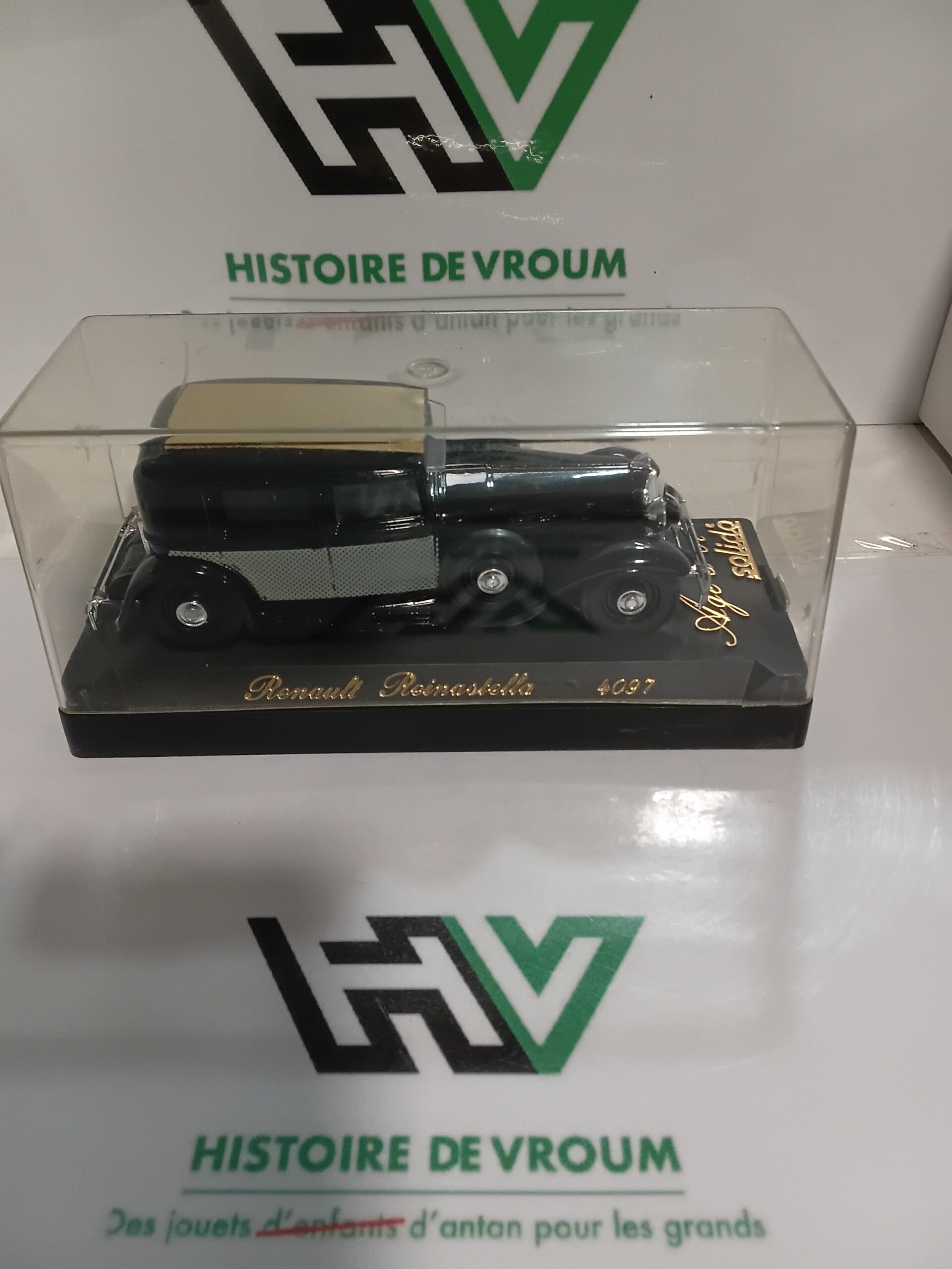 Renault Reinastella Noire et Grise - Solido "Âge d’Or" (Réf. 4097) 1/43
