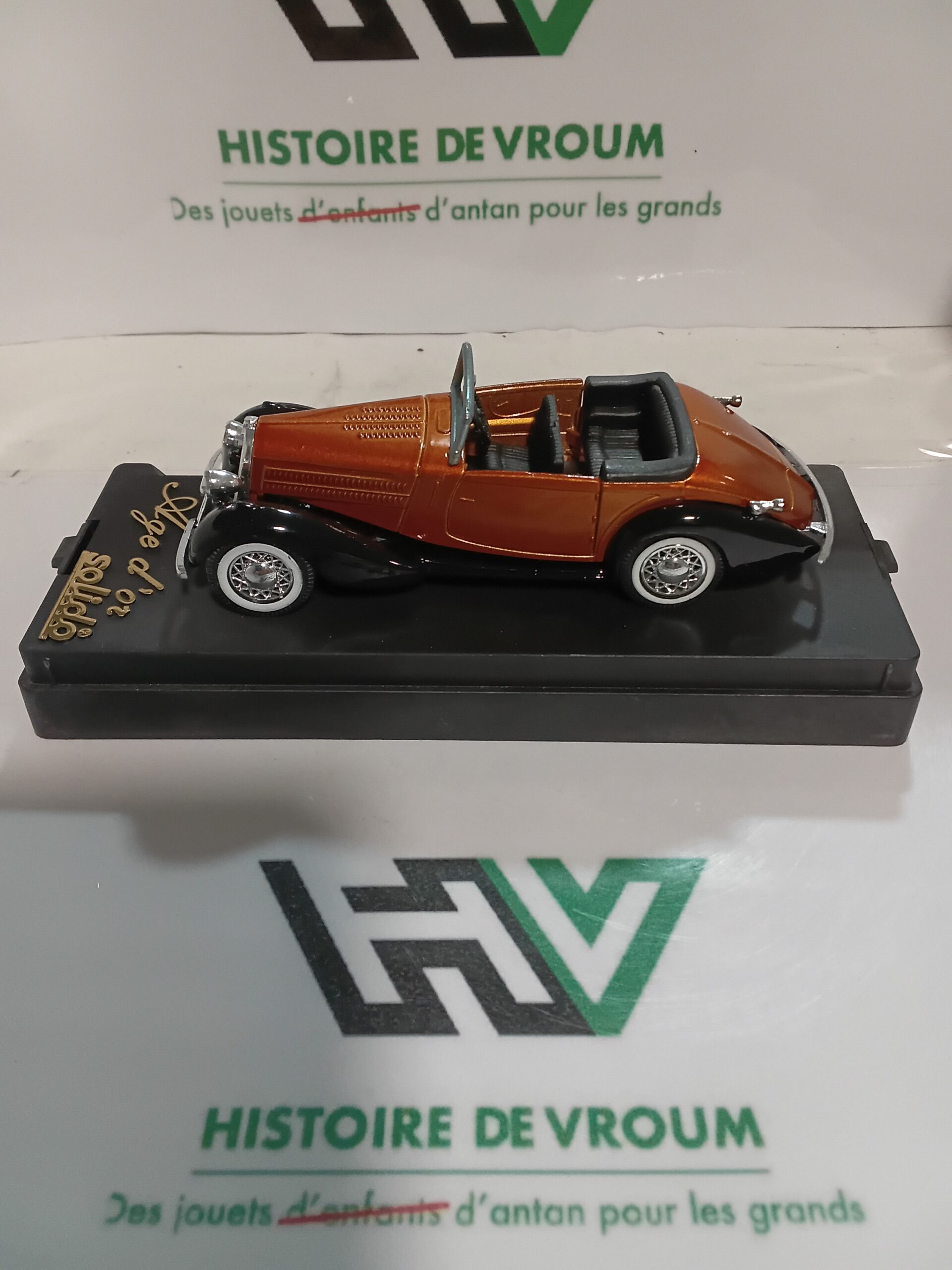 Talbot T23 Cabriolet Cuivre et Noir - Solido "Âge d’Or" (Réf. 4003 / 403) 1/43