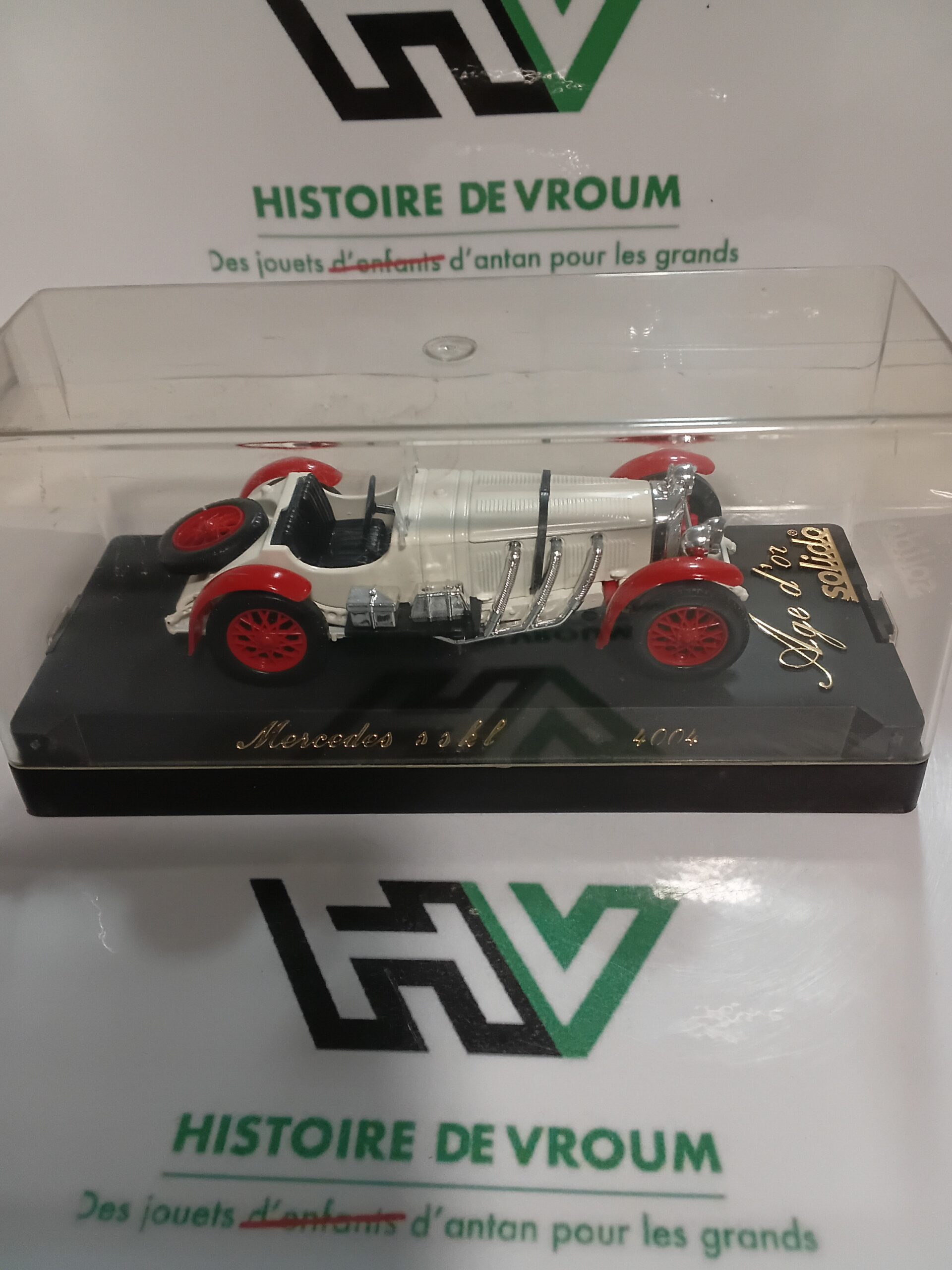 Mercedes SSKL Blanche et Rouge - Solido "Âge d’Or" (Réf. 4004) 1/43