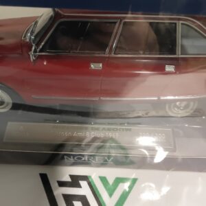 Voiture Miniature Norev 1/18 — Citroën Ami 8 Club 1969 Rouge Masséna (Série Limitée à 300pcs) — Réf. 181678