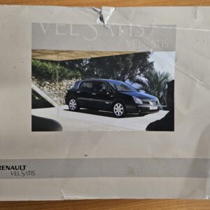 Notice / Manuel d’utilisation d’origine Renault Vel Satis - Histoire de Vroum
