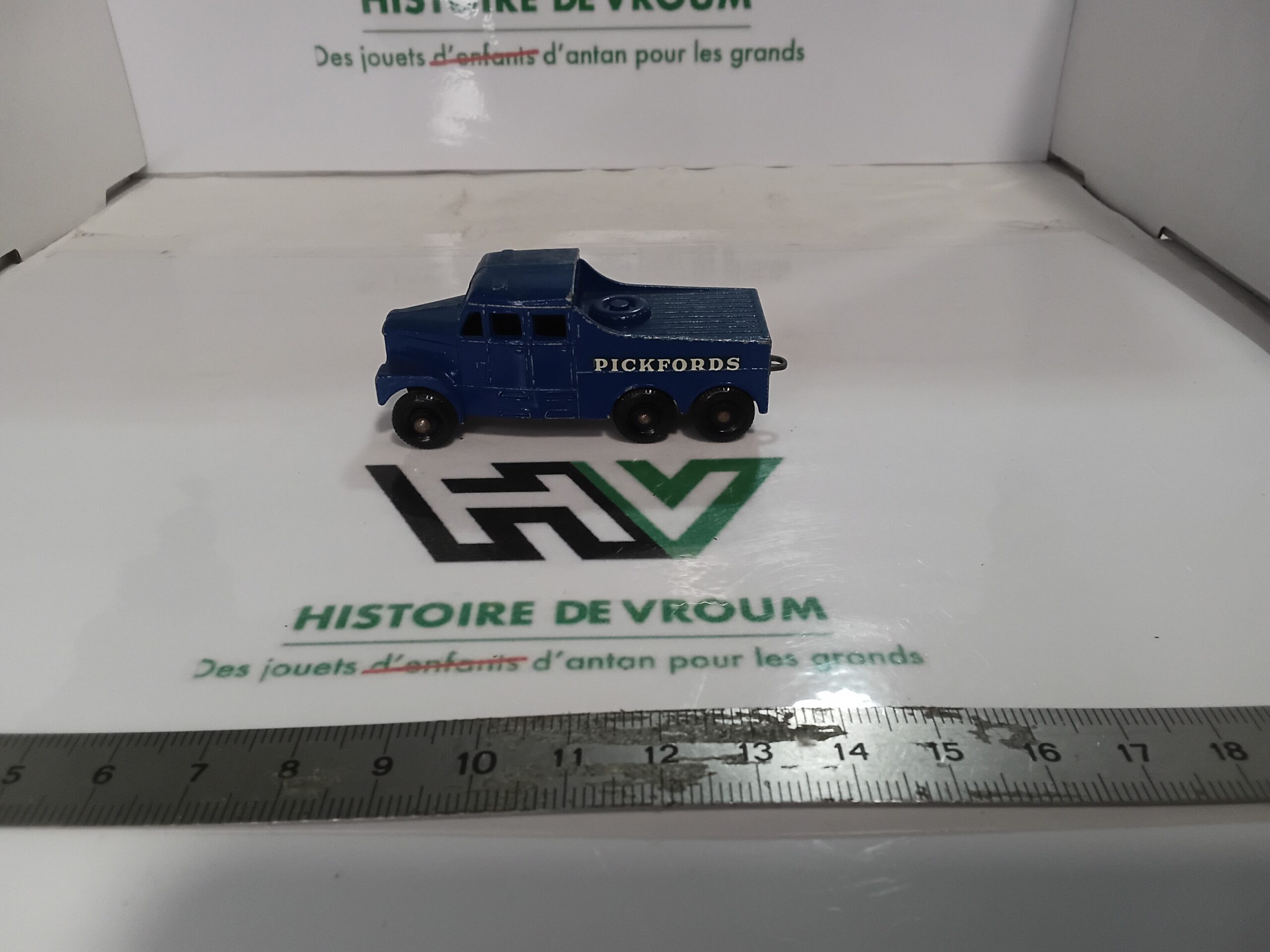 Matchbox Major Pack M-3 / 1-75 N° 16 — Scammell 6x6 Tractor Pickfords Bleu Vintage Made in England