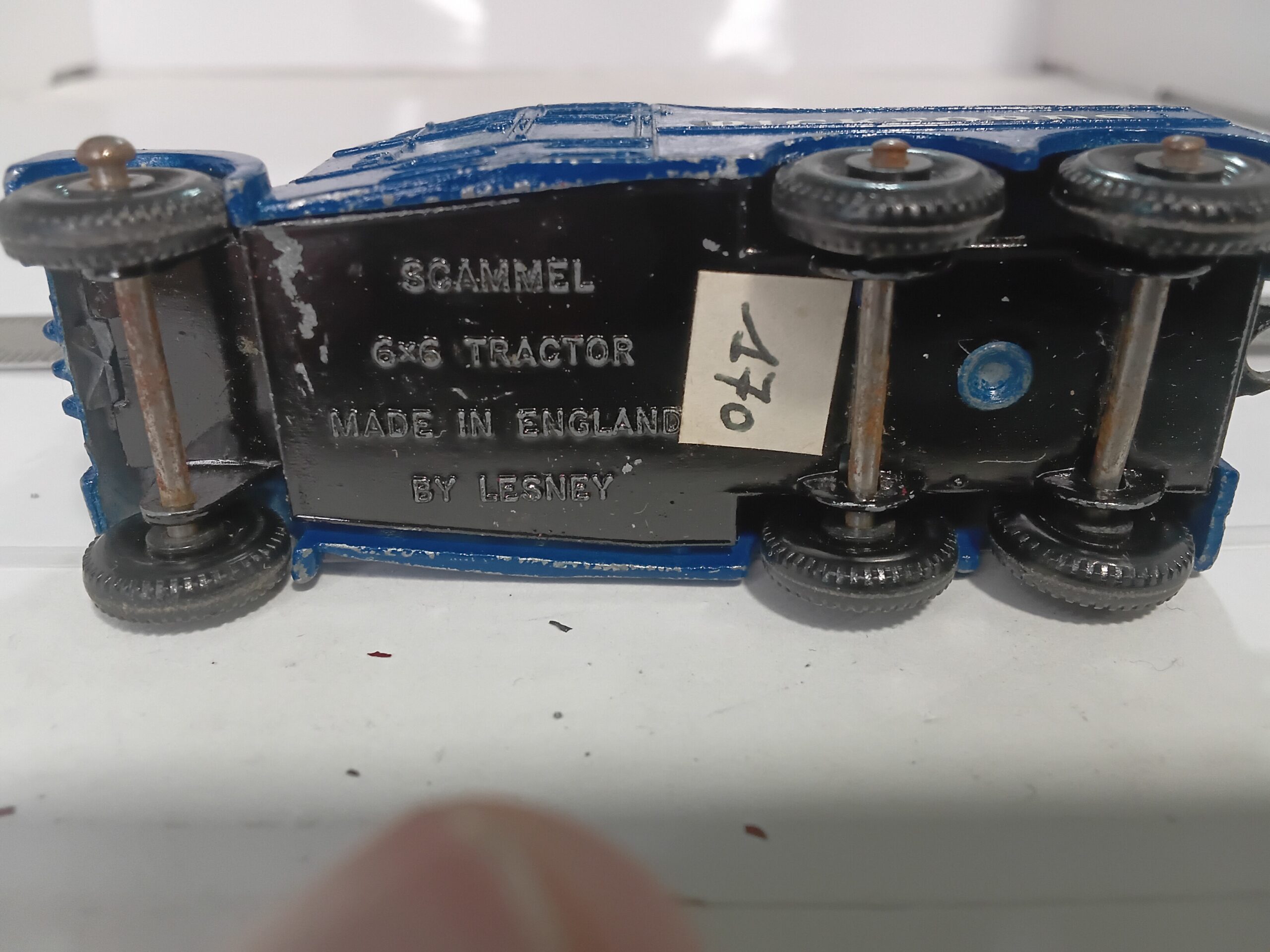 Matchbox Major Pack M-3 / 1-75 N° 16 — Scammell 6x6 Tractor Pickfords Bleu Vintage Made in England – Image 5
