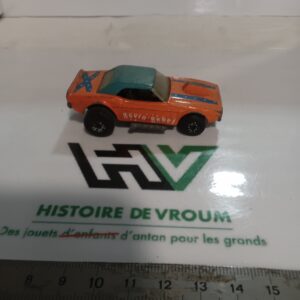 Matchbox Superfast N° 1 — Dodge Challenger « Revin' Rebel » Orange & Toit Vert Vintage Made in England