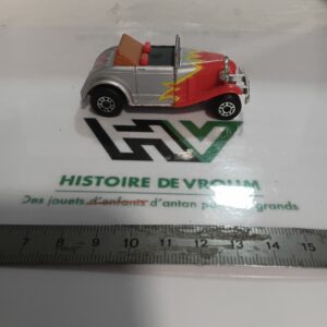 Matchbox Connectables — Hot Rod Ford Model A Roadster B2 Gris & Rouge Vintage (1989)