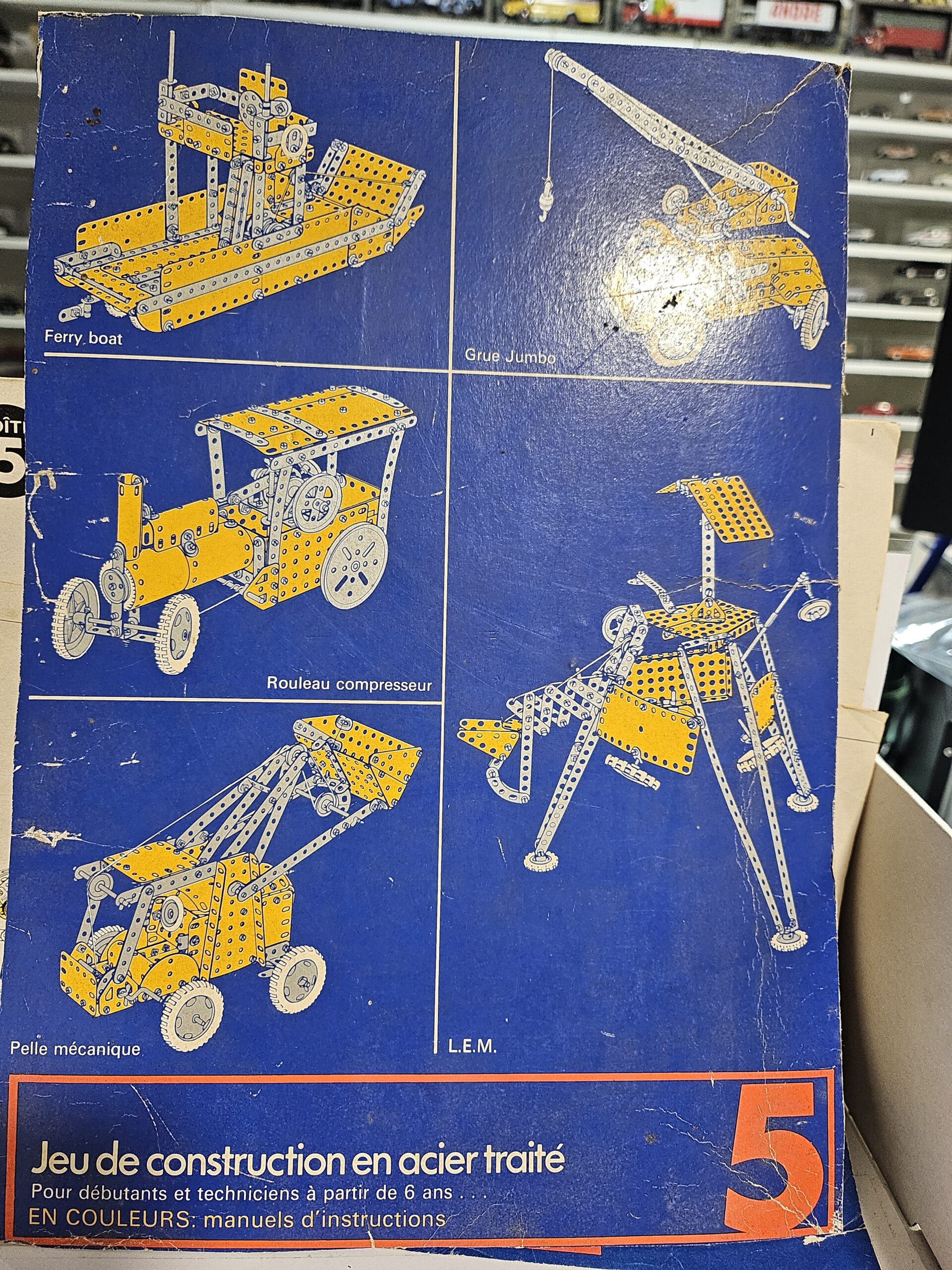 Lot Vintage Meccano - Manuels d'instructions (Boîtes 2, 3, 5) + Pièces en vrac – Image 7