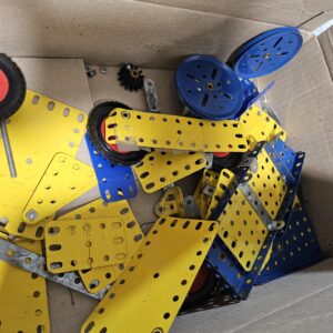 Lot Vintage Meccano - Manuels d'instructions (Boîtes 2, 3, 5) + Pièces en vrac