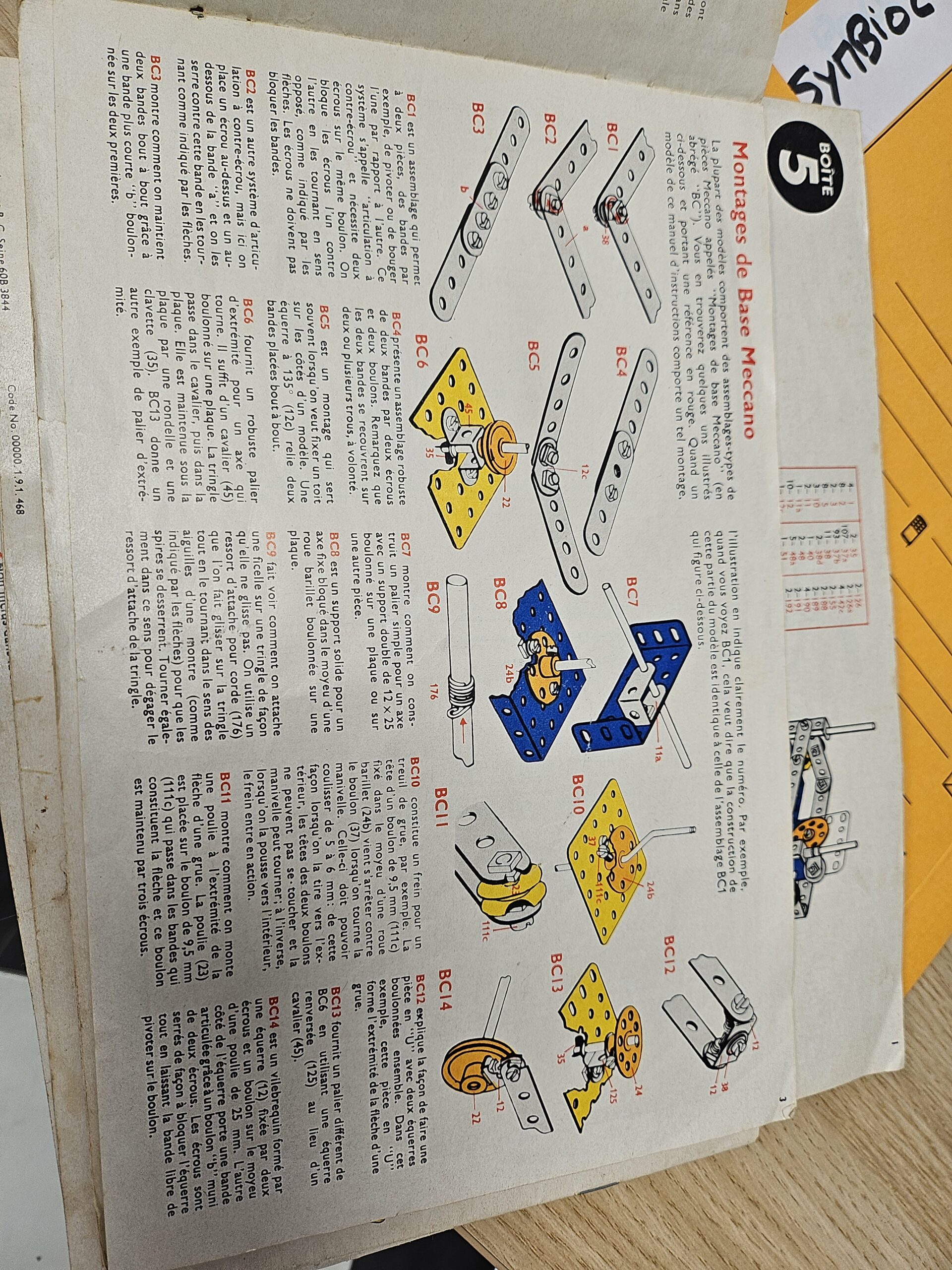 Lot Vintage Meccano - Manuels d'instructions (Boîtes 2, 3, 5) + Pièces en vrac – Image 9
