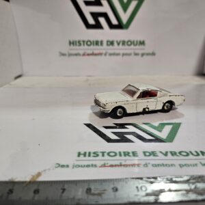Matchbox Lesney N°8 Ford Mustang Fastback White Vintage 1966 Made in England